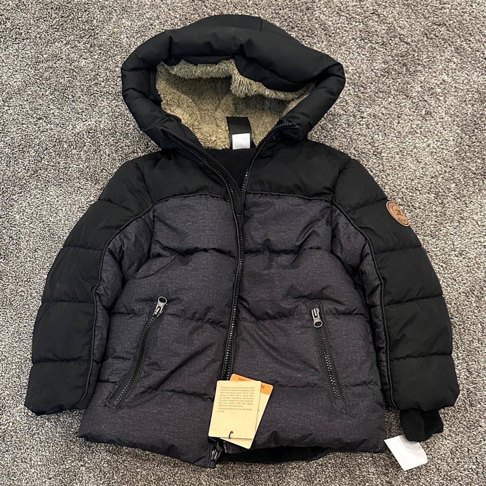 ZeroXposur Black and Gray Kids Puffer Jacket